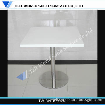 Restaurant Table Chair Square White/Modern Table Chair Marble Top/Corian Restaurant Table Top